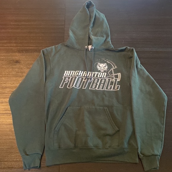 Champion Women’s Binghamton Size Small Green Hoodie - Picture 2 of 7